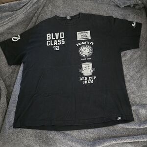 Primitive California Blvd Class '12 Red Cup Crew Hurting Feelings 2008 T-shirt